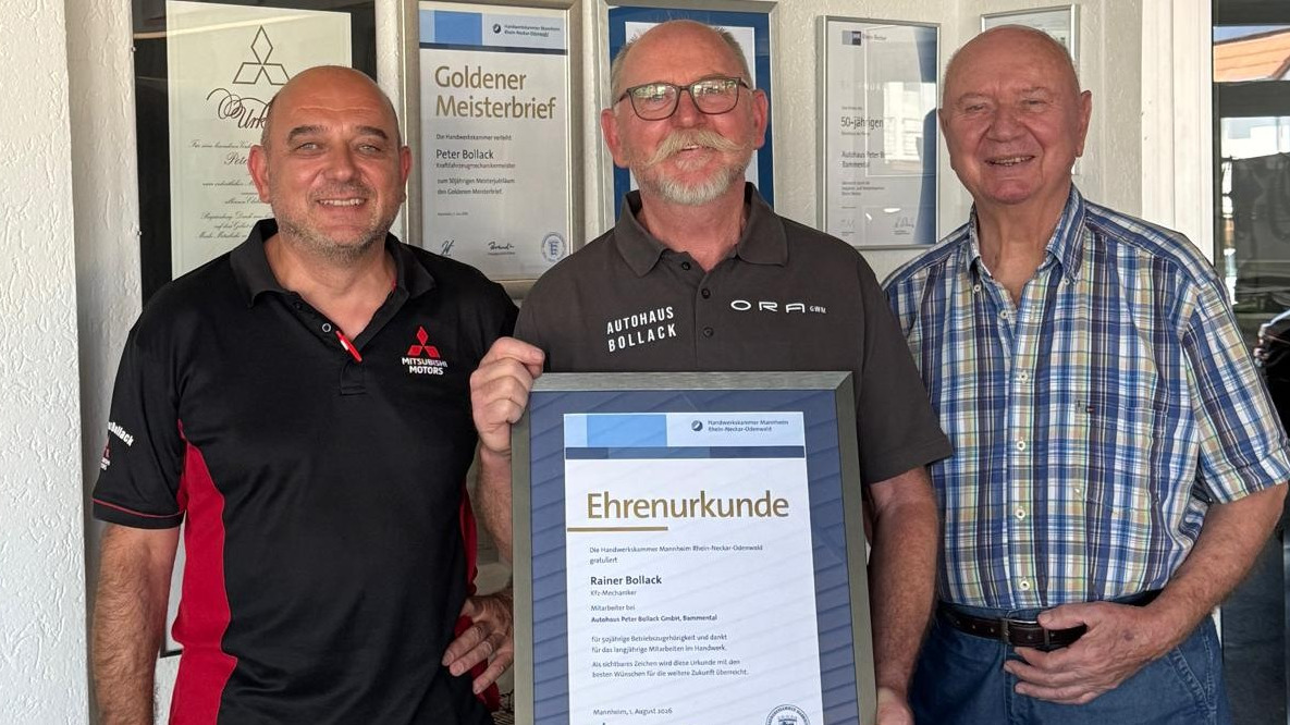 50 Jahre im Autohaus Bollack